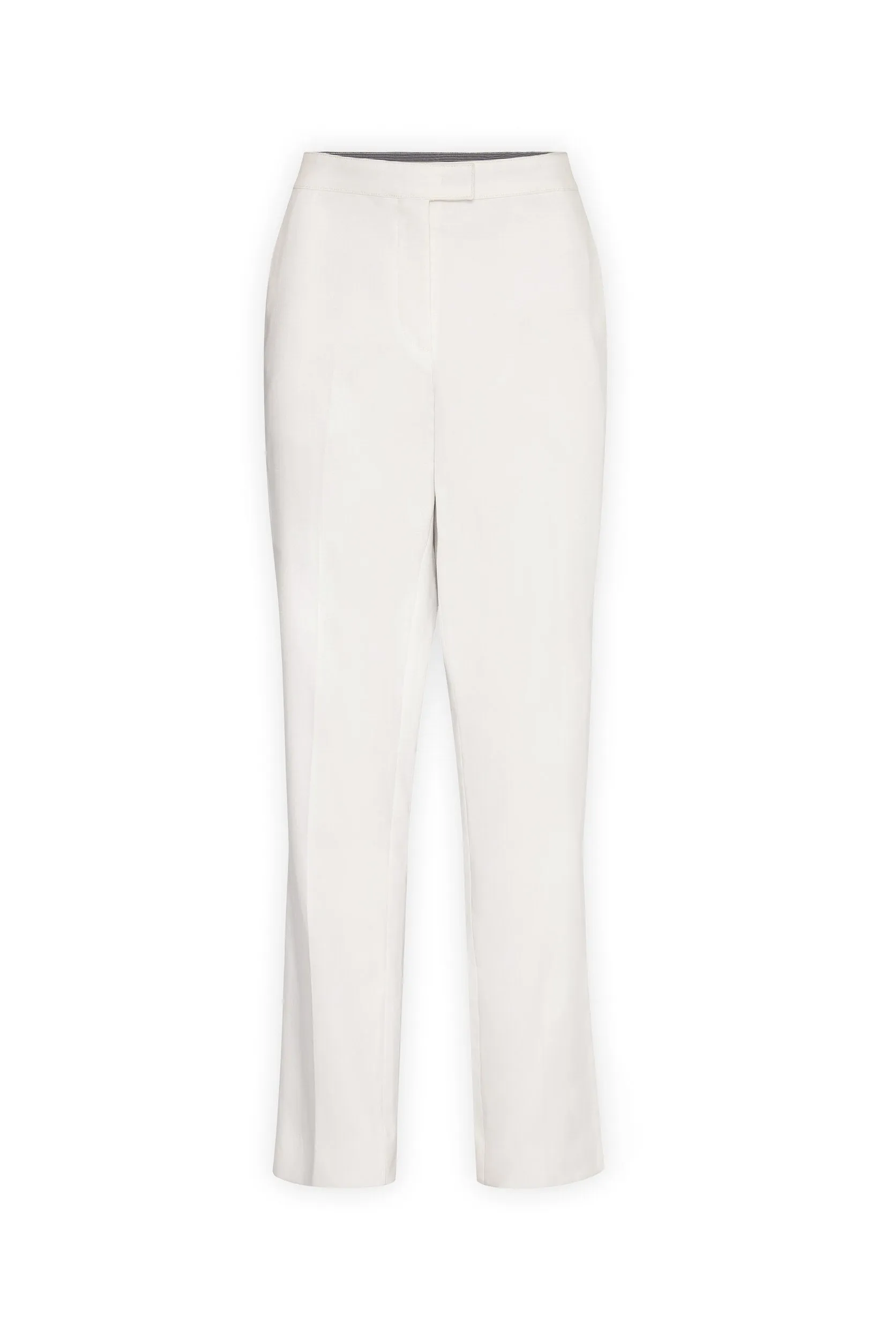 MARZIA STRAIGHT-LEG STRETCH COTTON PANTS