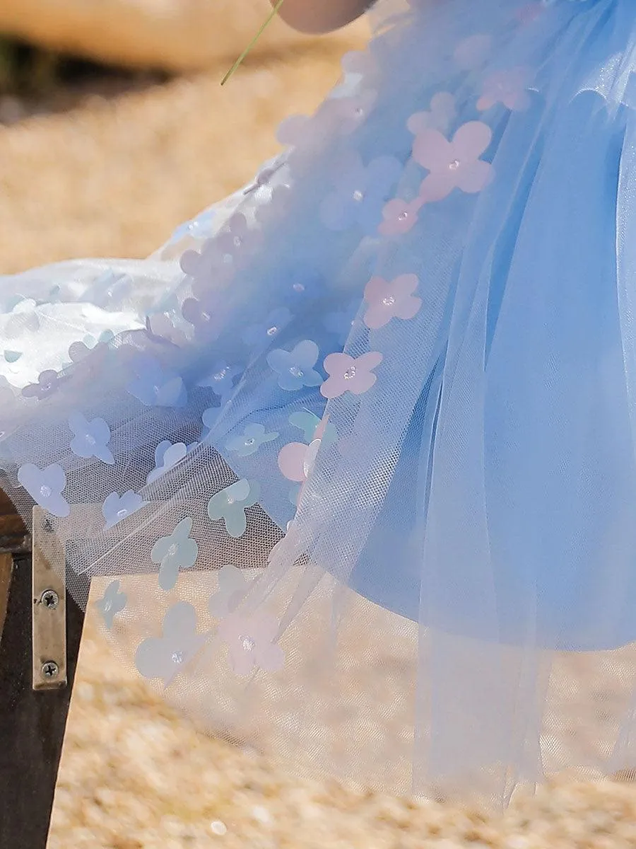 Mesh Flower Baby A-line Princess Dress MKD1013