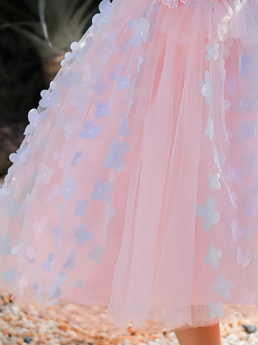 Mesh Flower Baby A-line Princess Dress MKD1013