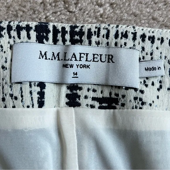 MM Lafleur Cubist Jacquard Cotton Blend Noho Pencil Skirt Sz. 14
