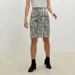 MM Lafleur Cubist Jacquard Cotton Blend Noho Pencil Skirt Sz. 14