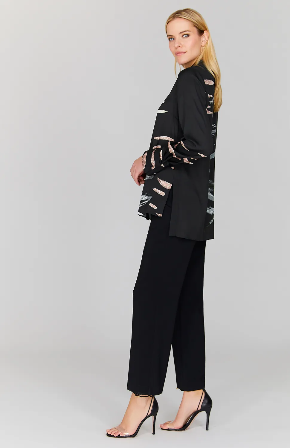 Moonlight Reflection Mandarin Collar Blouse