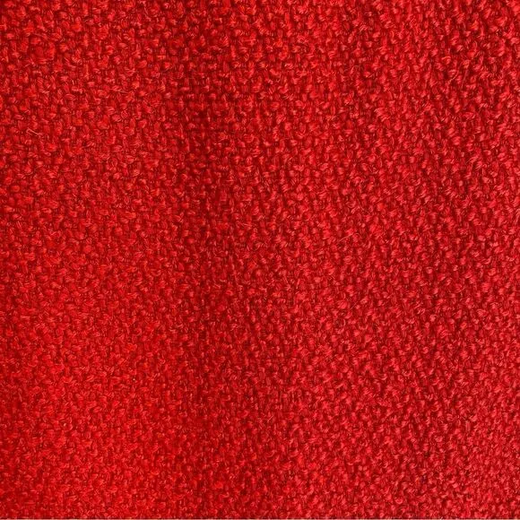 Moulinette Soeurs Anthropologie Red Wool Blend Tweed Pencil Skirt Women's 2