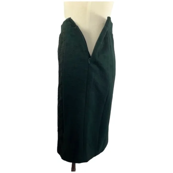 Moulinette Souers green and black brocade skirt