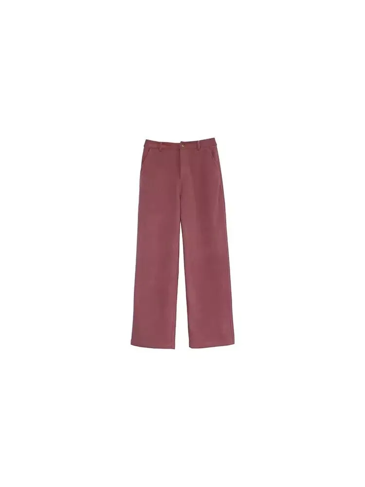 Multicolor Corduroy 9-Minute Straight-Leg Pants
