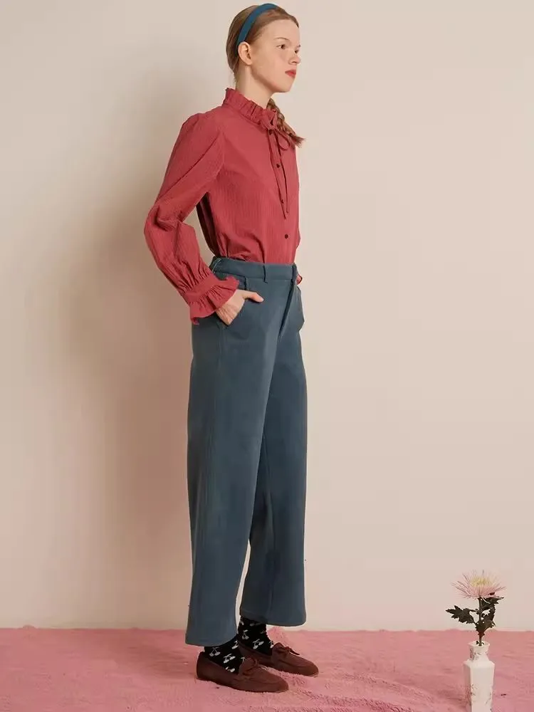 Multicolor Corduroy 9-Minute Straight-Leg Pants