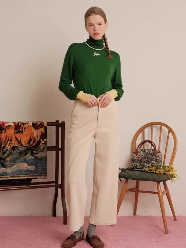 Multicolor Corduroy 9-Minute Straight-Leg Pants