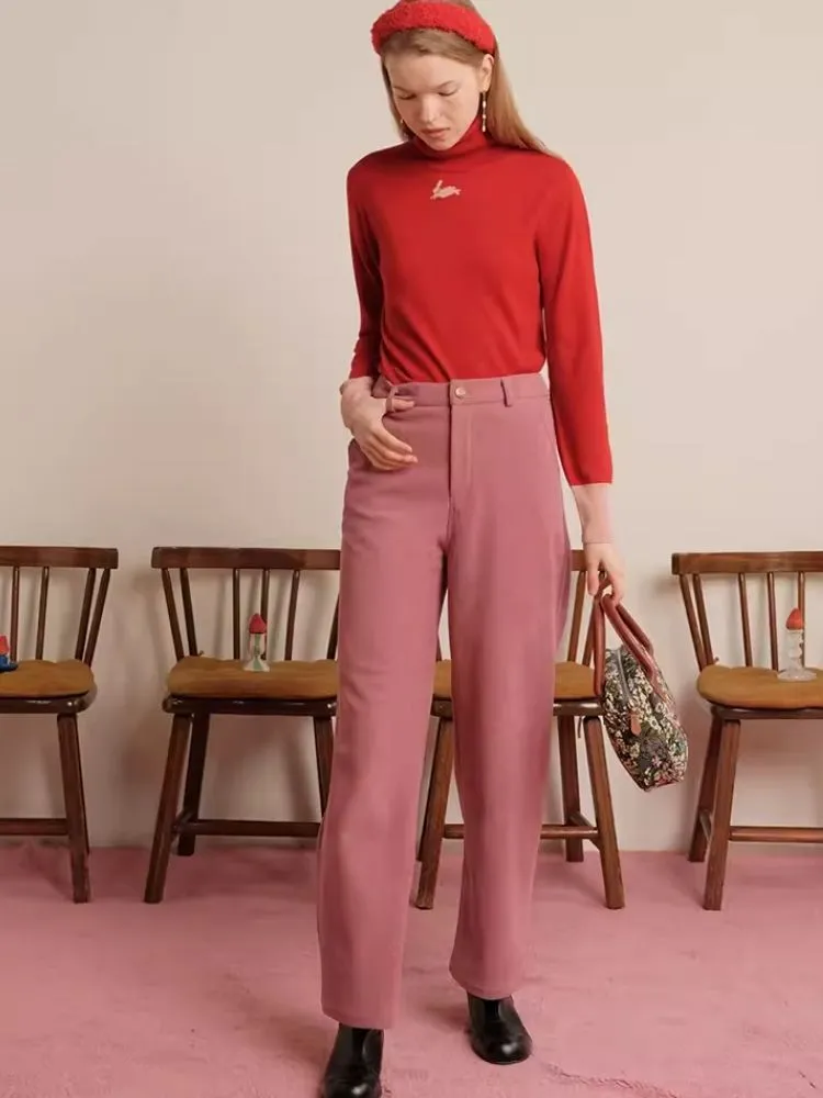 Multicolor Corduroy 9-Minute Straight-Leg Pants