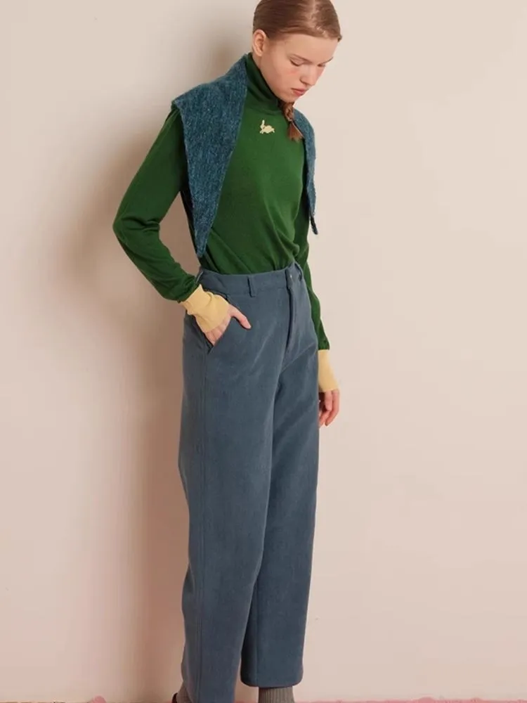 Multicolor Corduroy 9-Minute Straight-Leg Pants