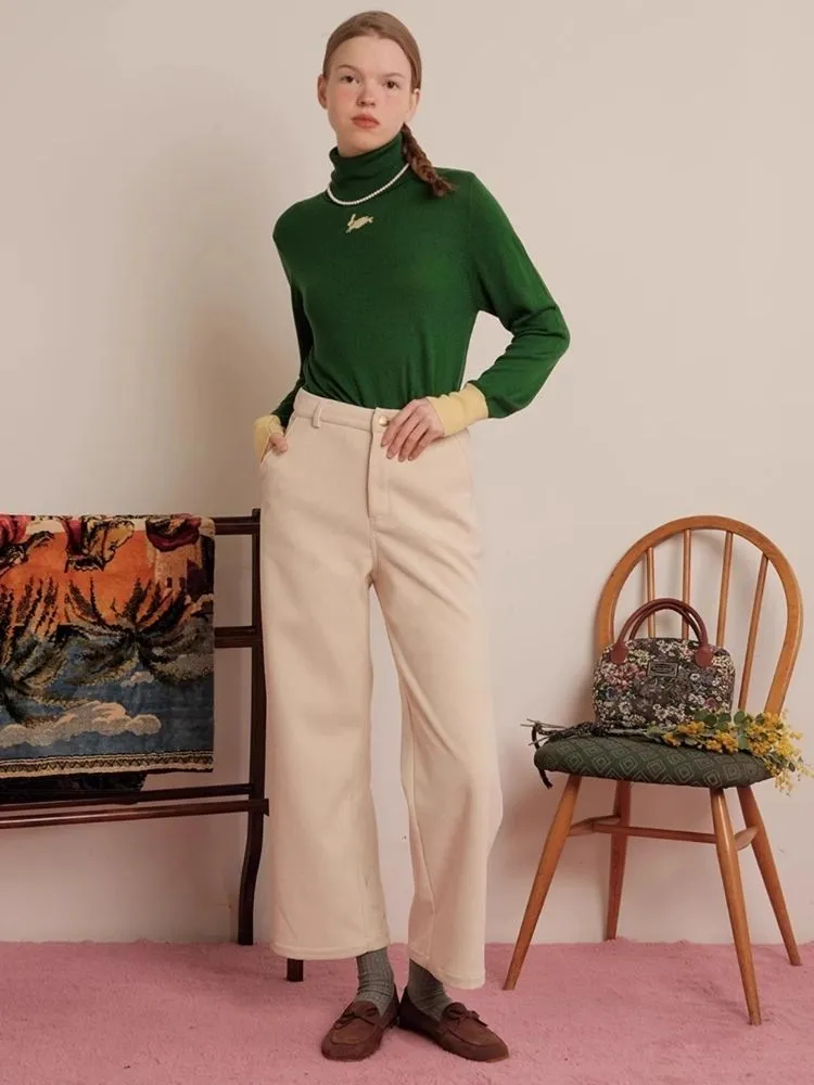 Multicolor Corduroy 9-Minute Straight-Leg Pants