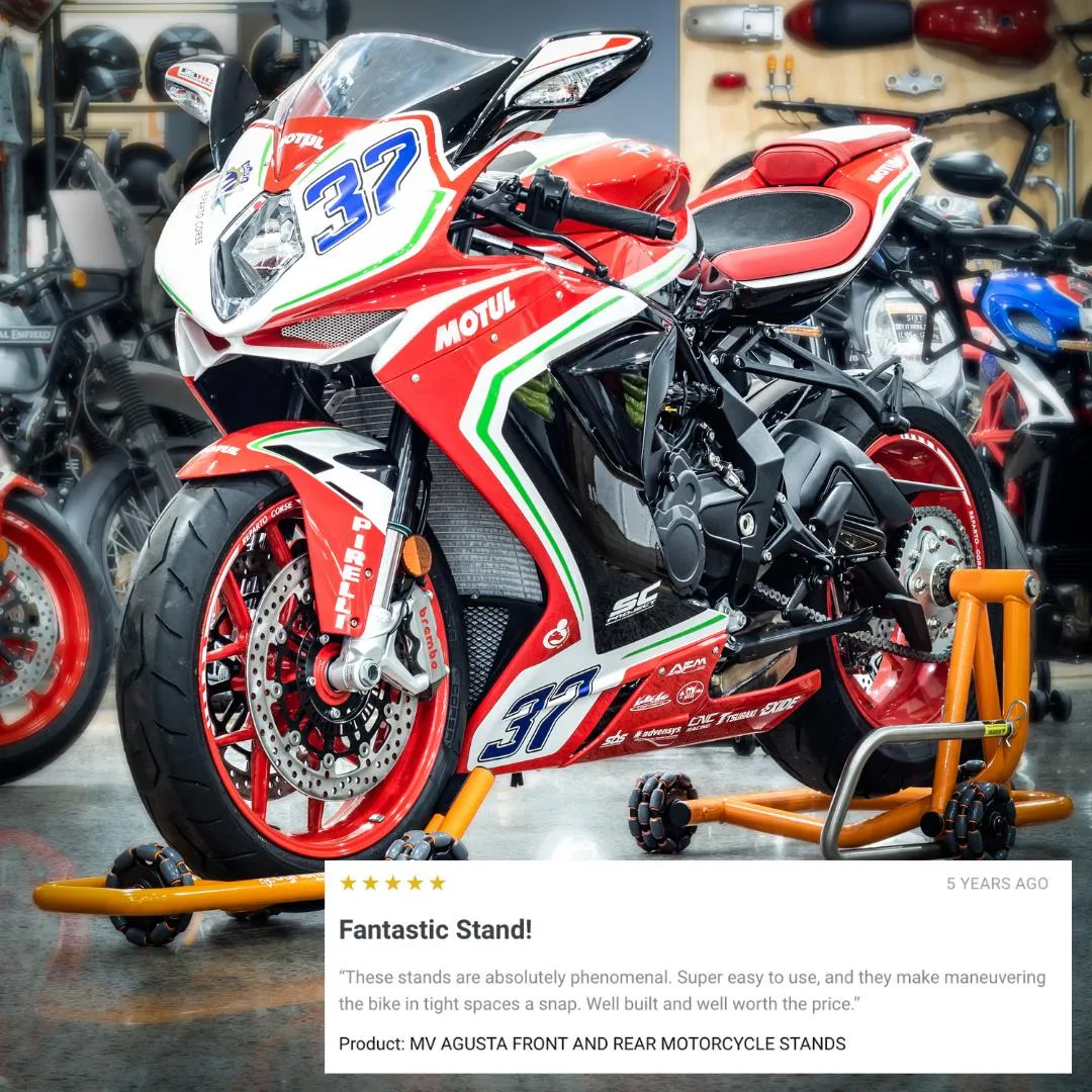 MV Agusta Front and Rear Motorcycle Stands