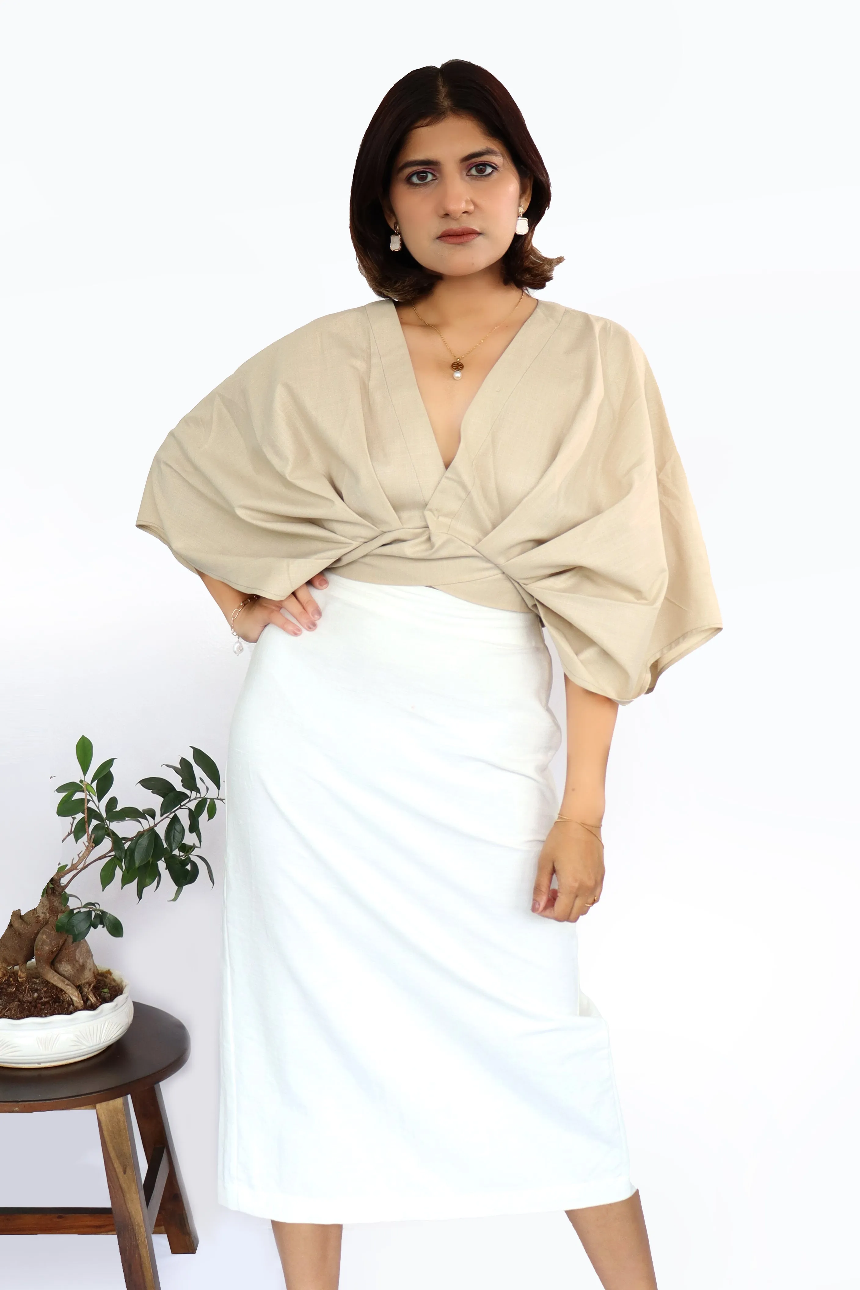 Nadeje White  Skirt