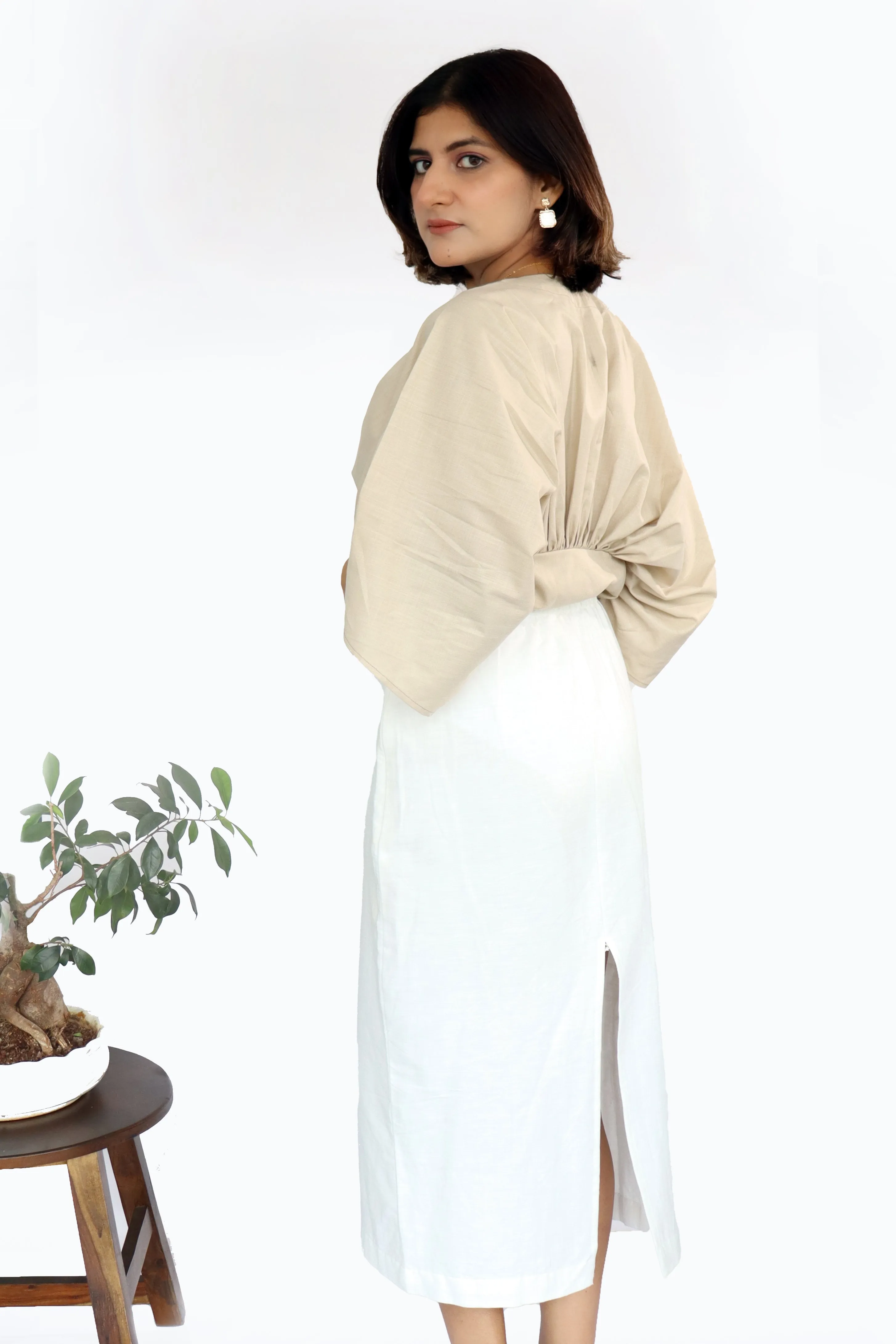 Nadeje White  Skirt