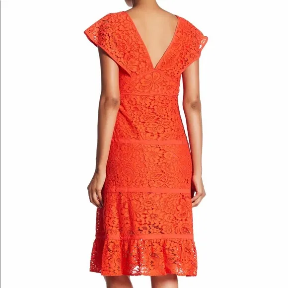 Nannette Lepore Lace Cap Sleeve Dress | 14