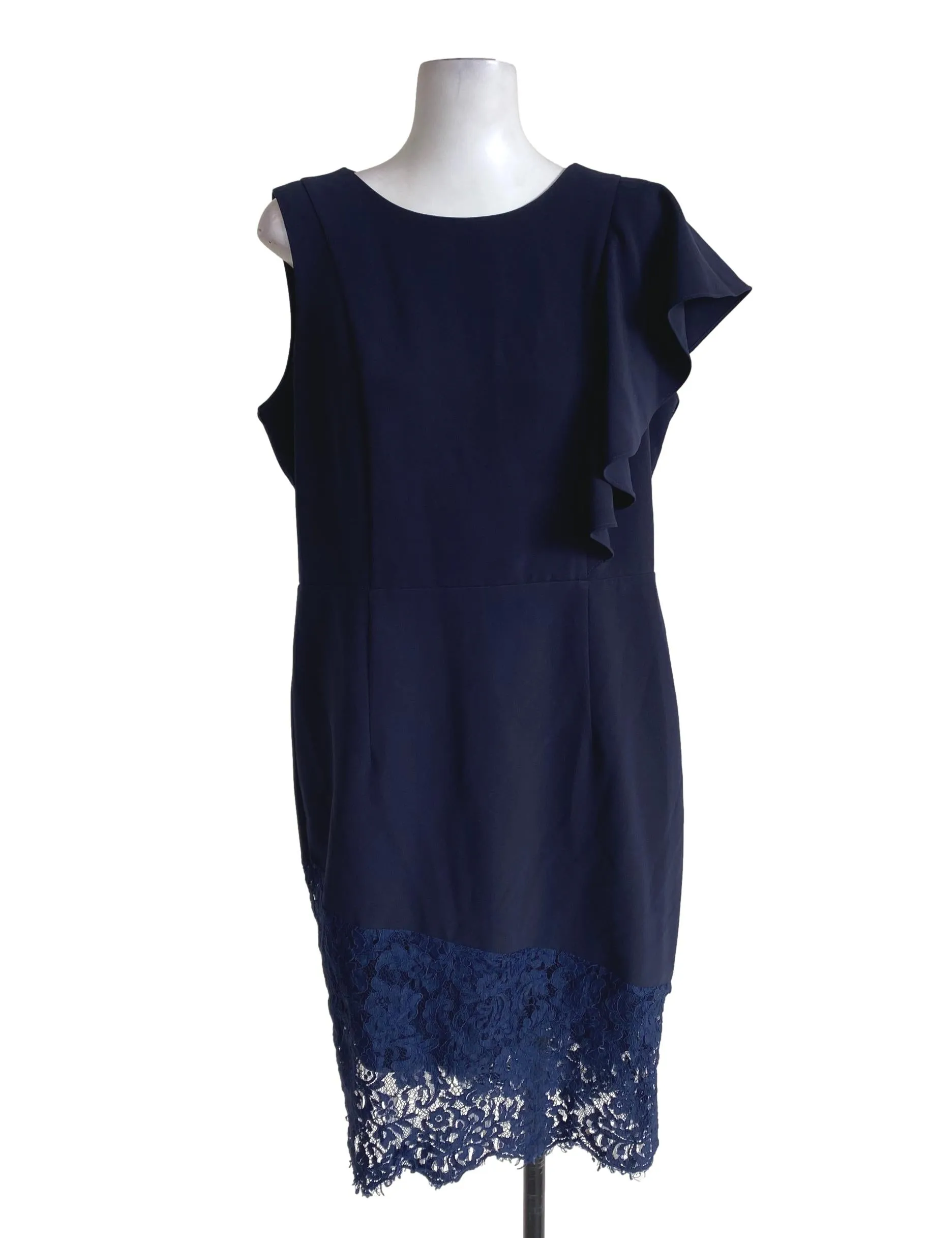 Navy Blue Sheath Dress