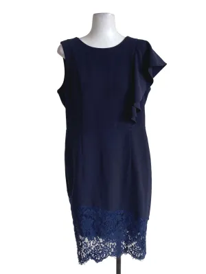 Navy Blue Sheath Dress