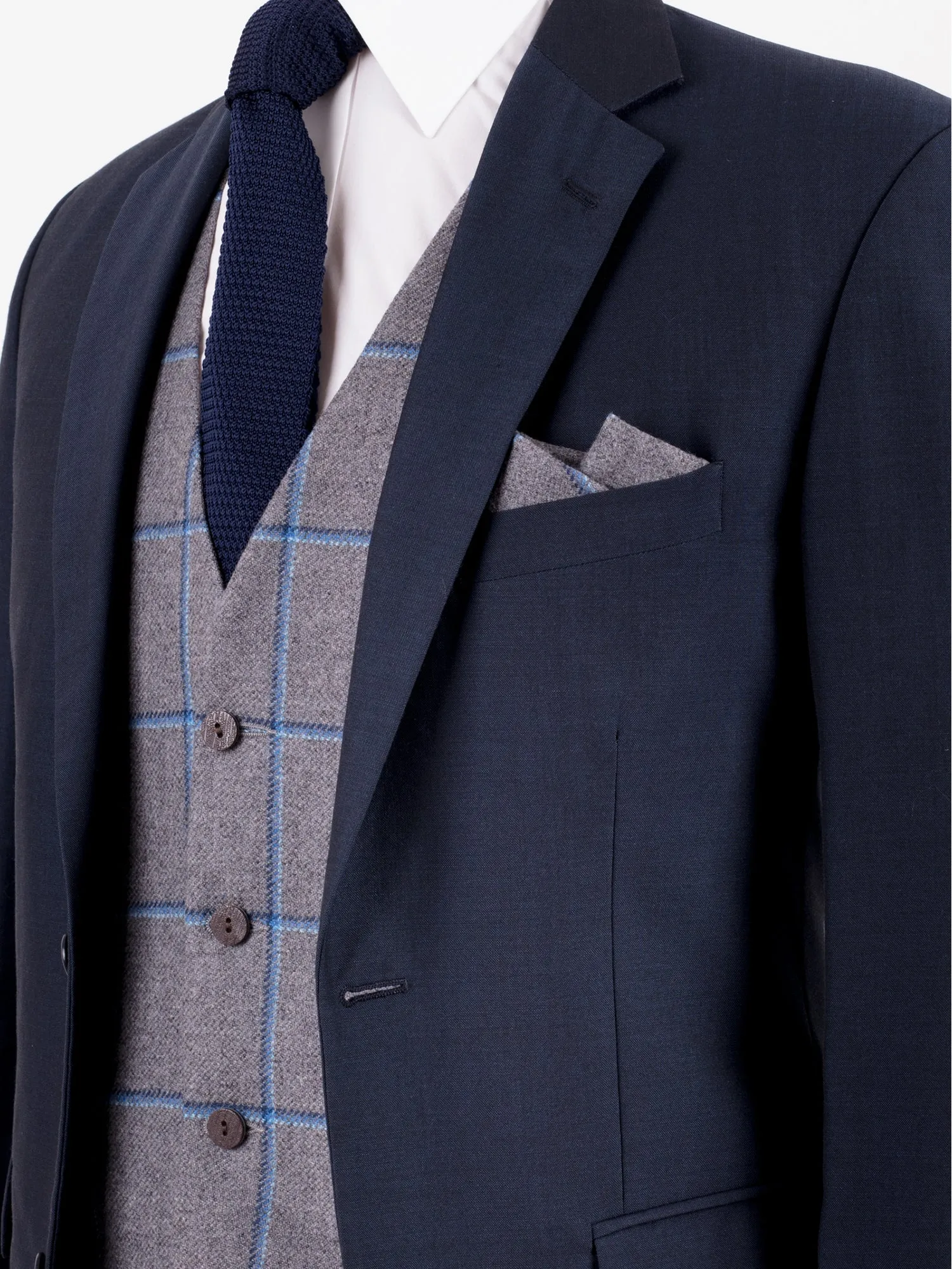 Navy Mohair