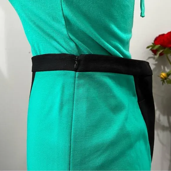 NEW Ann Taylor Career Colorblock Ponte Knit Tailored Classic Knee Skirt 0P NWT