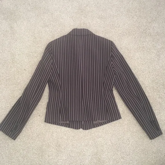 New BCBG Brown Striped Jacket Blazer Small