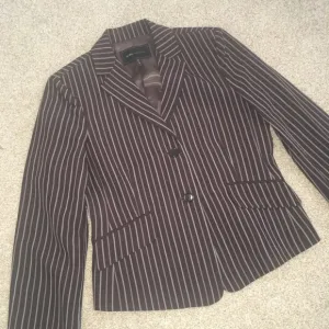 New BCBG Brown Striped Jacket Blazer Small