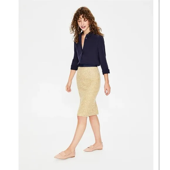NEW! Boden British Tweed Pencil Skirt 8