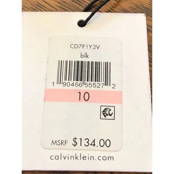 NEW Calvin Klein Black Career/Event Sheath Dress Size 10 NWT