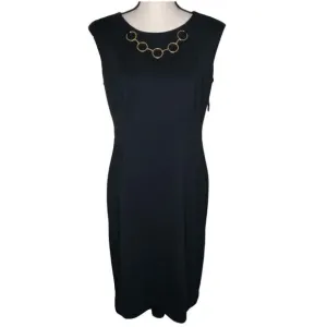 NEW Calvin Klein Black Career/Event Sheath Dress Size 10 NWT