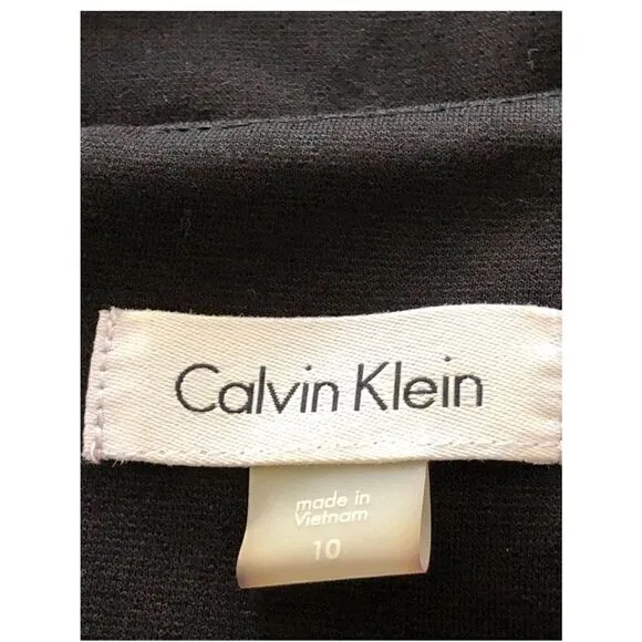 NEW Calvin Klein Black Career/Event Sheath Dress Size 10 NWT