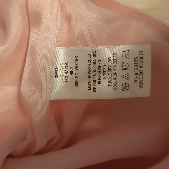NEW - Chadwicks pink sheath linen dress