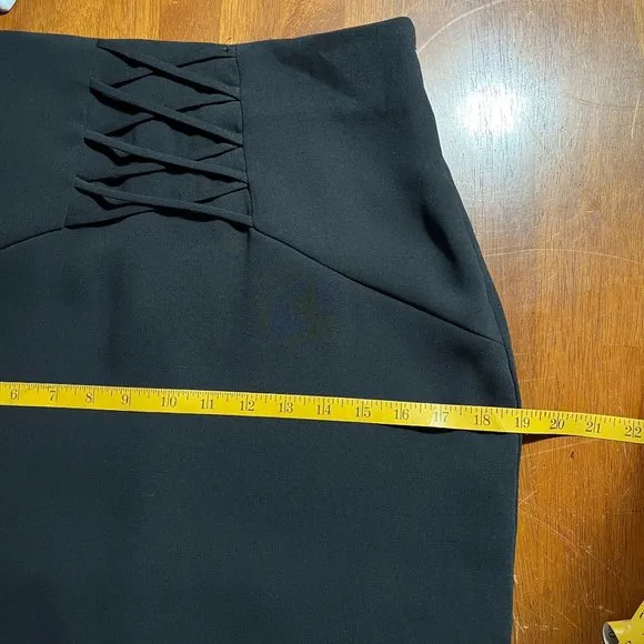 NEW Do Be High Waist Midi Pencil Skirt Womens L Professional Minimalist Office