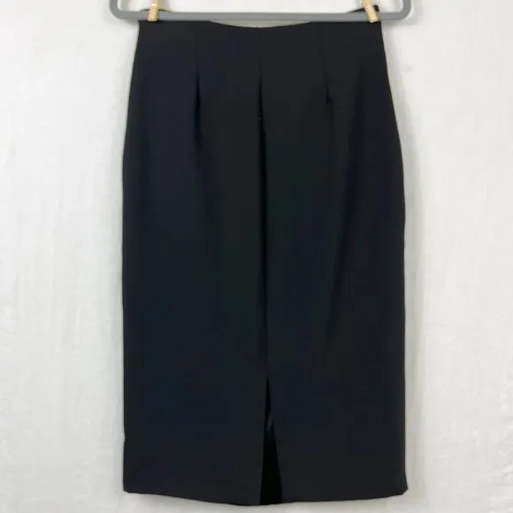 NEW Do Be High Waist Midi Pencil Skirt Womens L Professional Minimalist Office