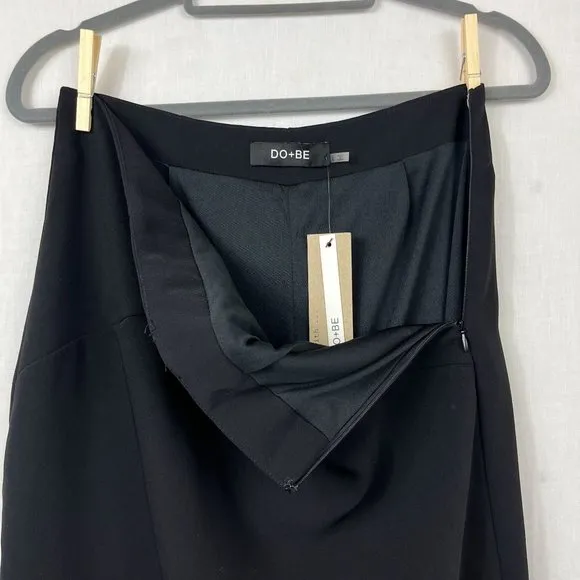 NEW Do Be High Waist Midi Pencil Skirt Womens L Professional Minimalist Office