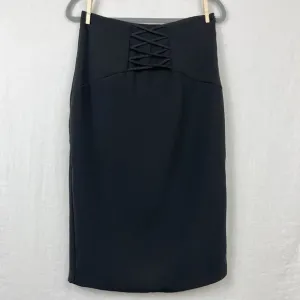 NEW Do Be High Waist Midi Pencil Skirt Womens L Professional Minimalist Office