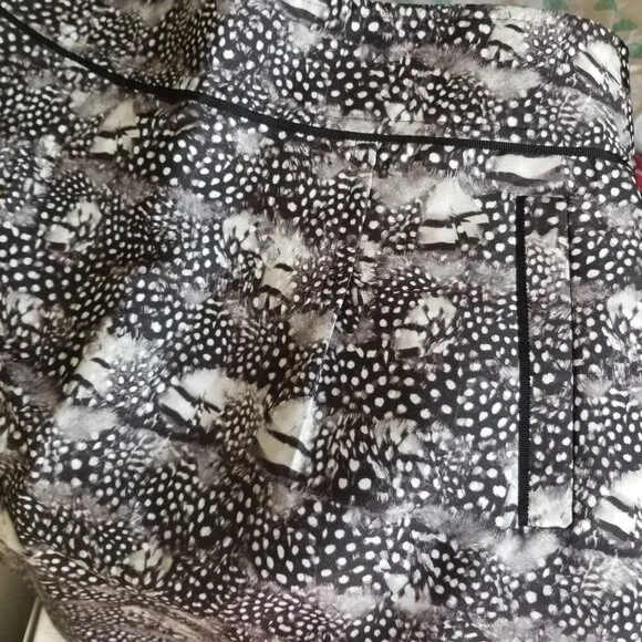 NEW J. Crew Zip Mini Pencil Skirt in Feather Abstract Speckled Print Size 2