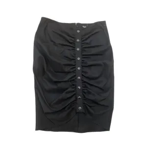 NEW SAMUEL DONG pencil skirt with snaps in black