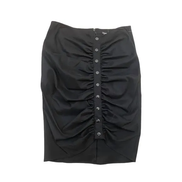 NEW SAMUEL DONG pencil skirt with snaps in black