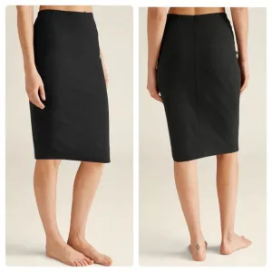NEW Small Beyond Yoga Darkest Night Black High Rise On The Town Pencil Skirt