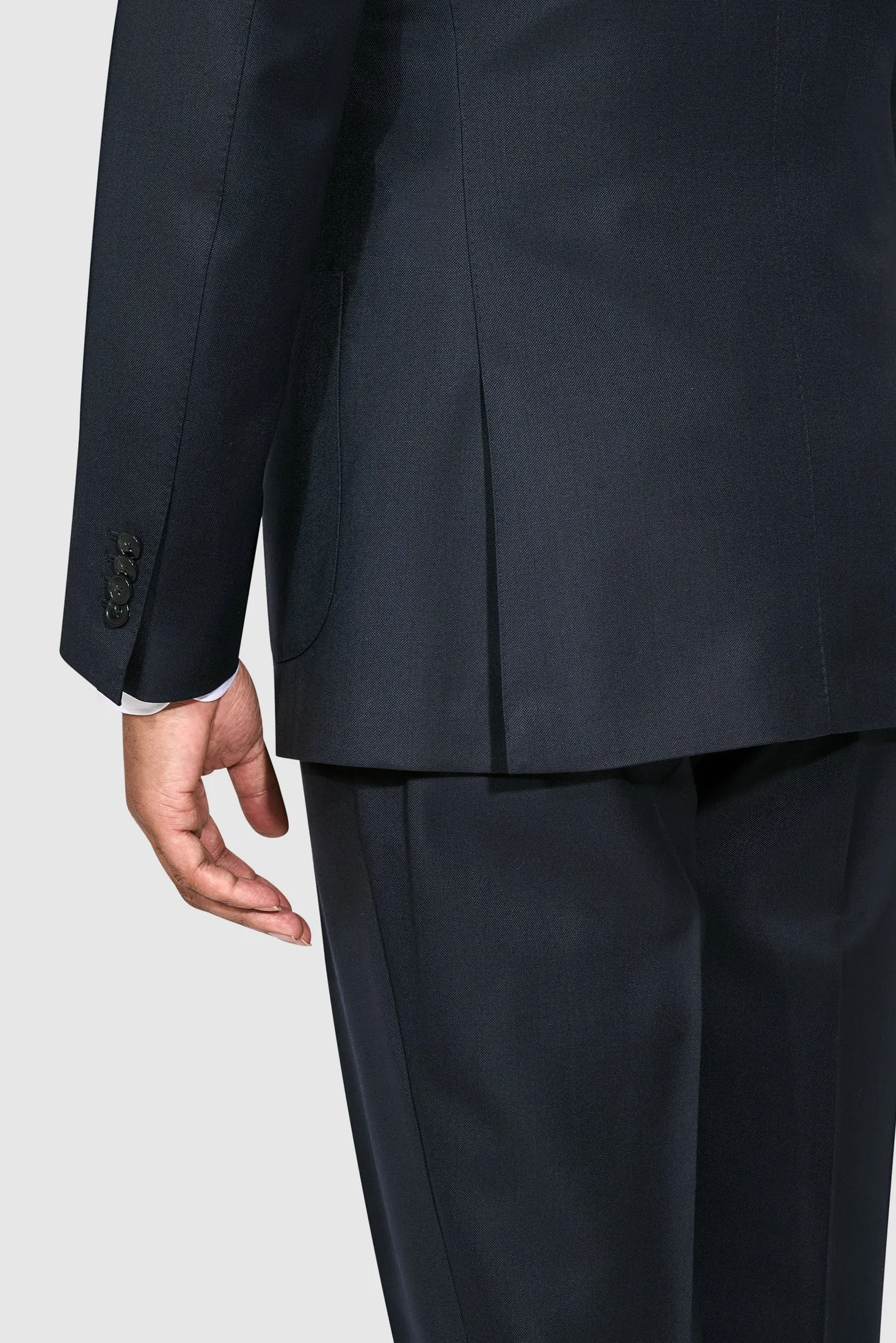 New SUITREVIEW Elmhurst Midnight Navy Pure Wool Super 120s Suit - Size 36S, 40R, 44R (Other Sizes Made To Order)