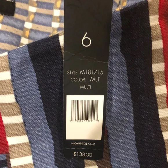 Nic &amp; Zoe Pencil Skirt Size 6 NWT