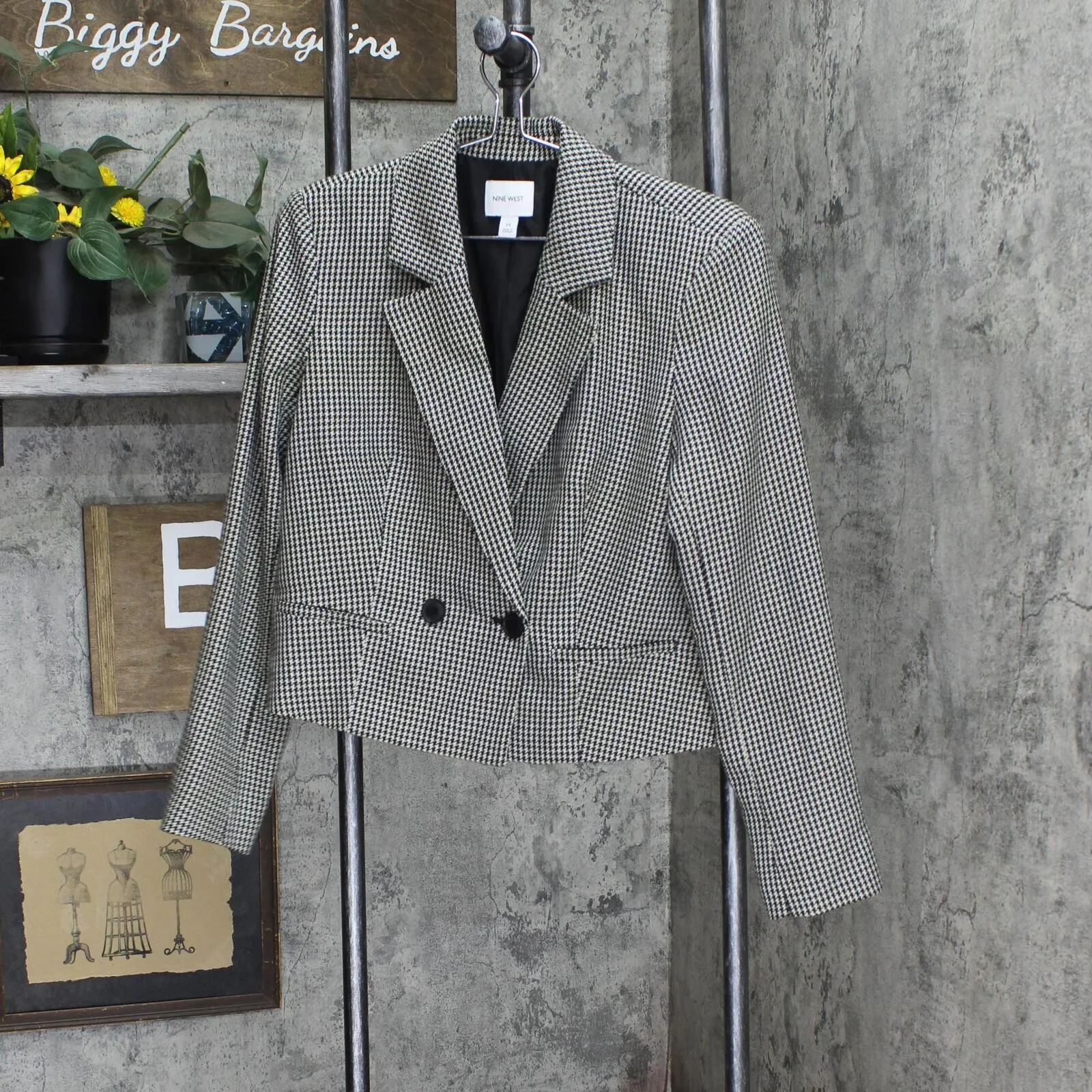 Nine West Womens Cropped Blazer Jacket WW23Z505RN