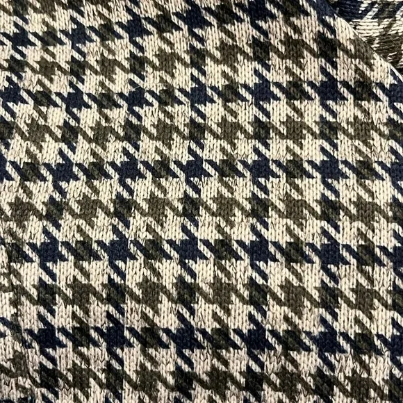 NWOT Lands’ End sweater fleecee one button houndst blazer jacket XL