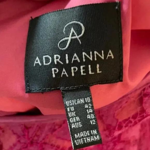 NWT Adrianna Papell Pink Lace Sheath Pocket Dress