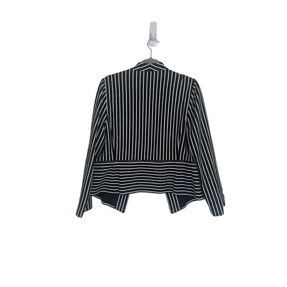 NWT Chico's Ponte Knit Jacket New Striped Blazer Women Small