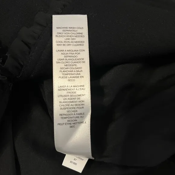 NWT Chicos Ruffle Trim Ponte Blazer Black Jacket Womens Size 00 / XS