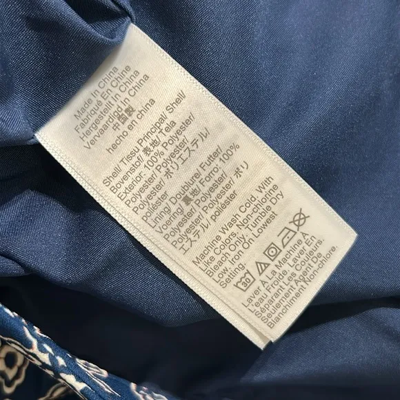 NWT J. Crew Pleated Mini Skirt Seaport Blue Autumn Lined Print Preppy Size 10