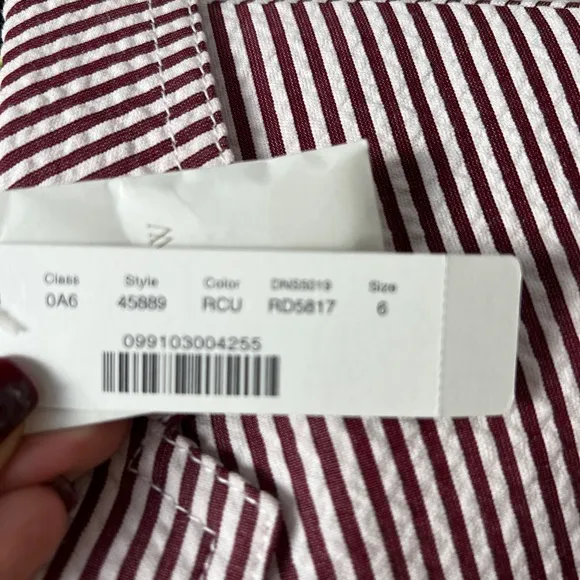 NWT J. Crew Schoolboy seersucker blazer jacket striped 6