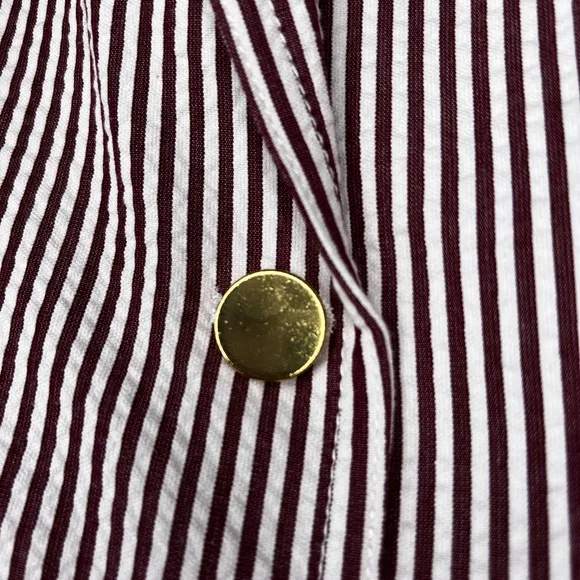 NWT J. Crew Schoolboy seersucker blazer jacket striped 6