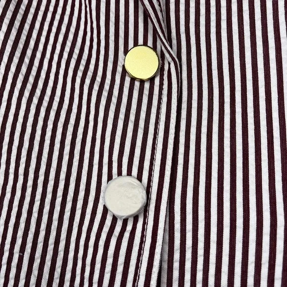 NWT J. Crew Schoolboy seersucker blazer jacket striped 6