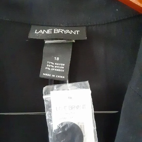 NWT Lane Bryant Black Blazer Size 18 Career/Work