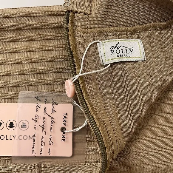 NWT Oh Polly Ribbed Bodycon Bandage Pencil Skirt